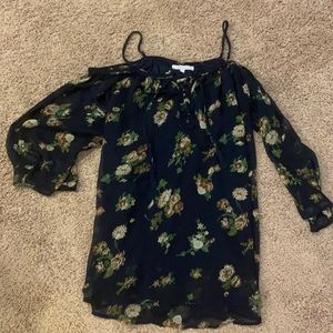Navy floral dress